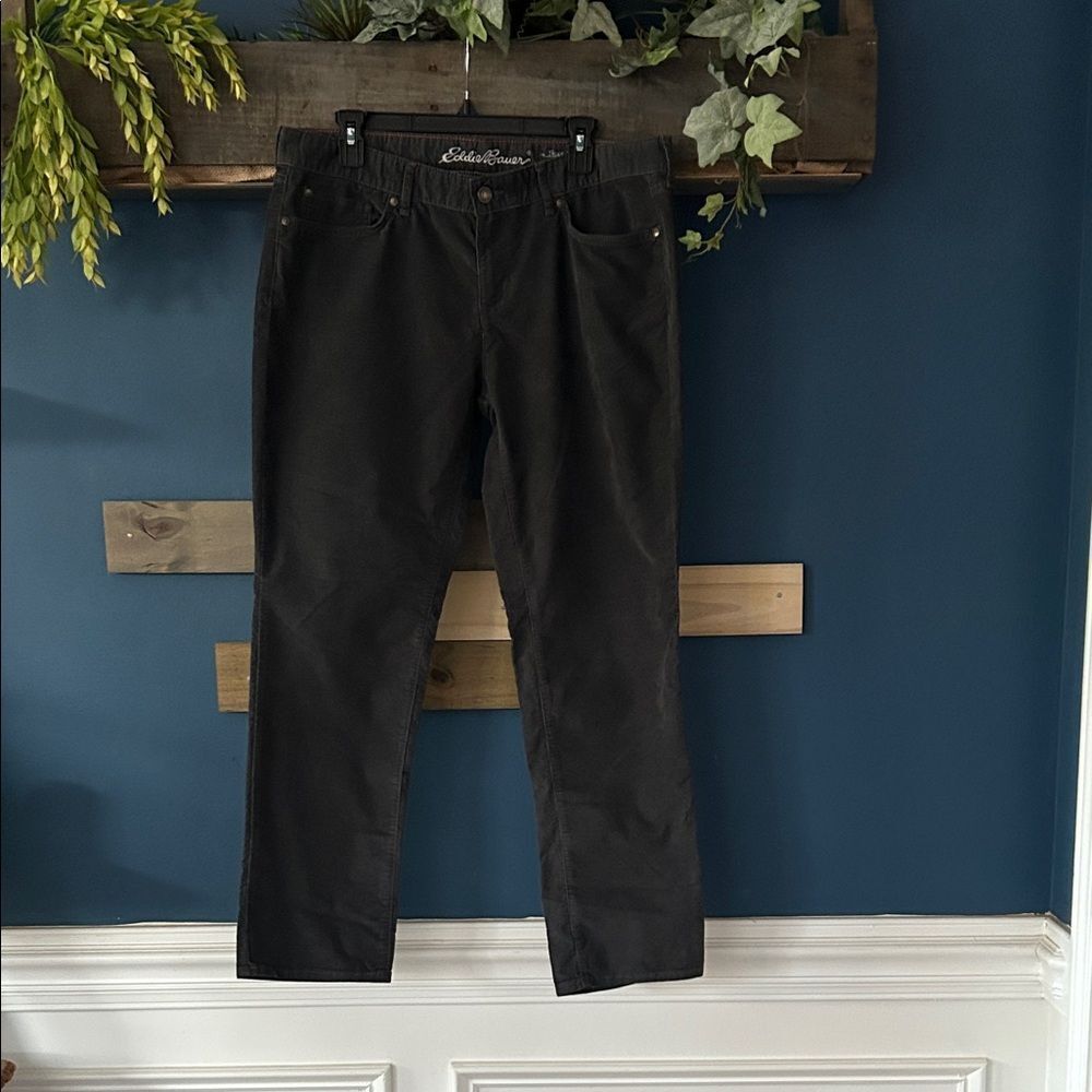 Eddie Bauer Women’s Gray Corduroy Pants 14P EUC
